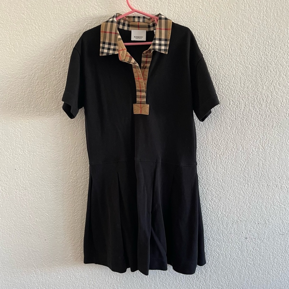 Burberry Kids Vintage Checked Short-Sleeved Dress 10year old